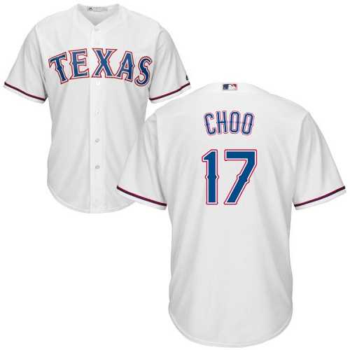 Youth Texas Rangers #17 Shin-Soo Choo White Cool Base Stitched MLB Jersey Youth Texas Rangers #17 Shin-Soo Choo White Cool Base Stitched MLB Jersey