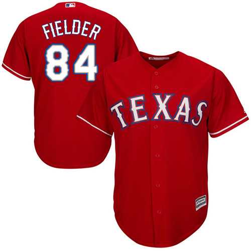 Youth Texas Rangers #84 Prince Fielder Red Cool Base Stitched MLB Jersey