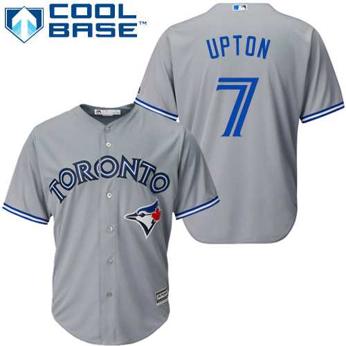 Youth Toronto Blue Jays #7 B.J. Upton Grey Cool Base Stitched MLB Jersey