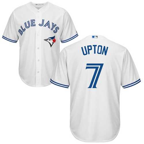 Youth Toronto Blue Jays #7 B.J. Upton White Cool Base Stitched MLB Jersey