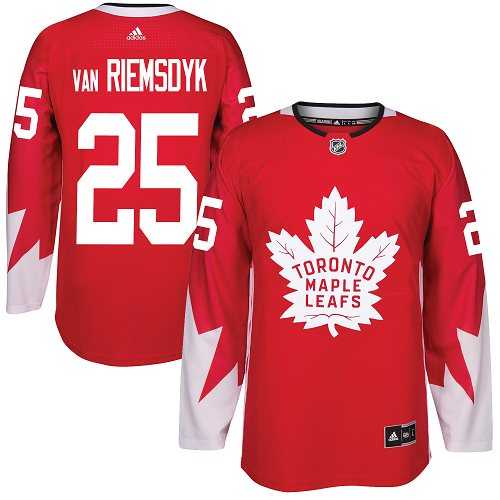 Youth Toronto Maple Leafs #25 James Van Riemsdyk Red Alternate Stitched NHL Jersey