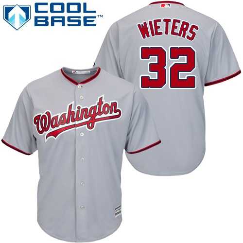 Youth Washington Nationals #32 Matt Wieters Grey Cool Base Stitched MLB Jersey