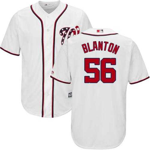 Youth Washington Nationals #56 Joe Blanton White Cool Base Stitched MLB Jersey