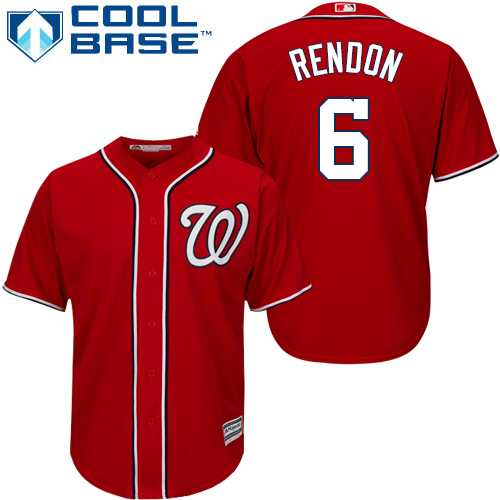 Youth Washington Nationals #6 Anthony Rendon Red Cool Base Stitched MLB Jersey