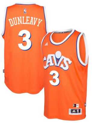 adidas Cleveland Cavaliers #3 Mike Dunleavy Orange Hardwood Classics Swingman Jersey