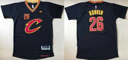 Cleveland Cavaliers #26 Kyle Korver Navy Blue Short Sleeve Stitched NBA Jersey