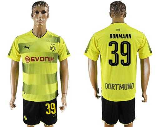 Dortmund #39 Bonmann Home Soccer Club Jersey