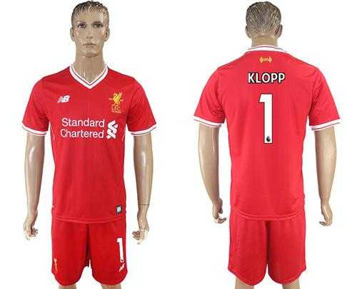 Liverpool #1 Klopp Red Home Soccer Club Jersey