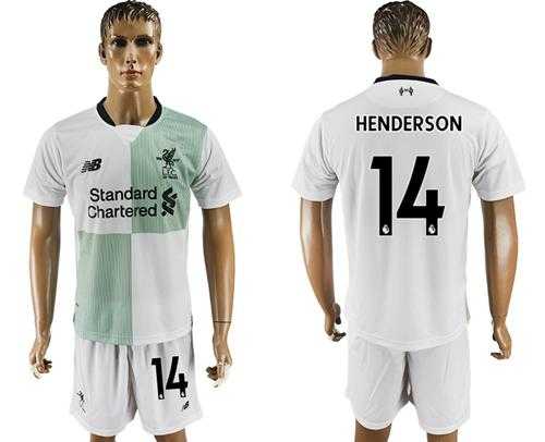 Liverpool #14 Henderson Away Soccer Club Jersey