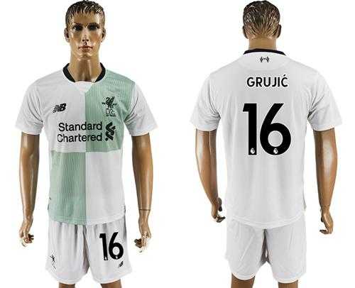 Liverpool #16 Grujic Away Soccer Club Jersey