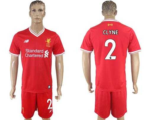Liverpool #2 Clyne Red Home Soccer Club Jersey