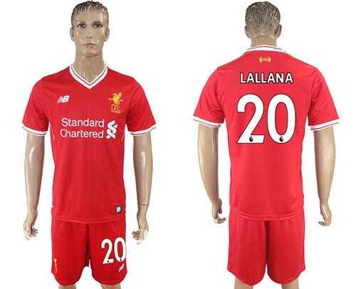 Liverpool #20 Lallana Red Home Soccer Club Jersey