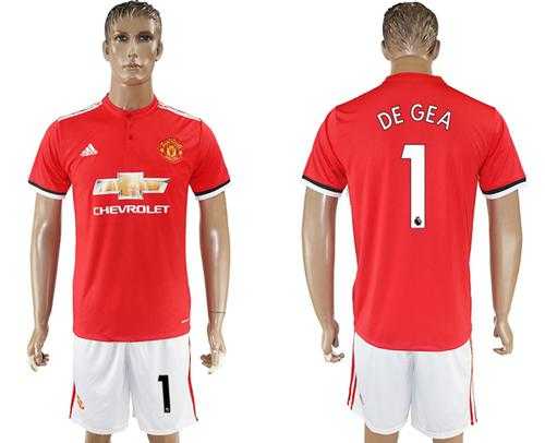 Manchester United #1 DE GEA Red Home Soccer Club Jersey