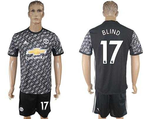 Manchester United #17 Blind Black Soccer Club Jersey