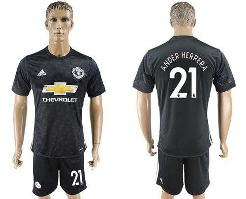 Manchester United #21 Ander Herrera Away Soccer Club Jersey