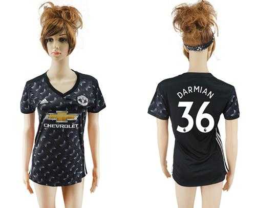 Manchester United #36 Darmian Away Soccer Club Jersey