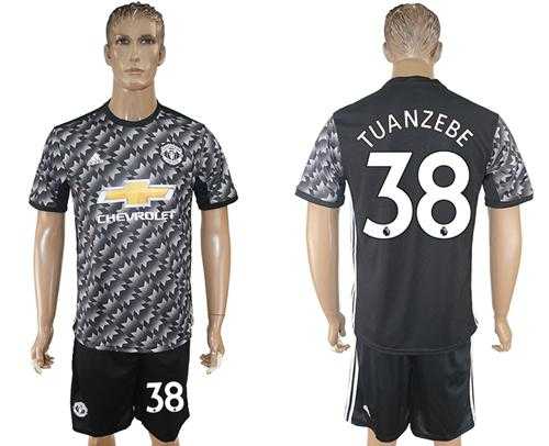 Manchester United #38 Tuanzebe Black Soccer Club Jersey