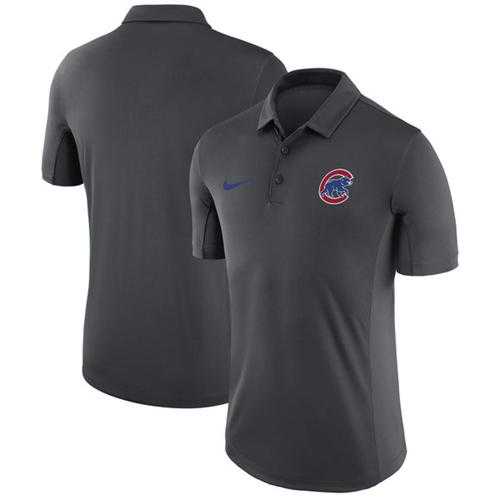 Men's Chicago Cubs Nike Anthracite Franchise Polo Men's Chicago Cubs Nike Anthracite Franchise Polo