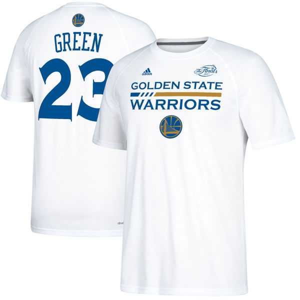 Men's Golden State Warriors 23 Draymond Green White 2017 NBA Finals Bound Gametime Shooter T-Shirt Men's Golden State Warriors 23 Draymond Green White 2017 NBA Finals Bound Gametime Shooter T-Shirt