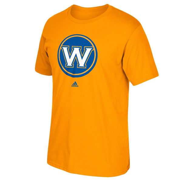 Men's Golden State Warriors Gold Primary Logo T-Shirt Men's Golden State Warriors Gold Primary Logo T-Shirt