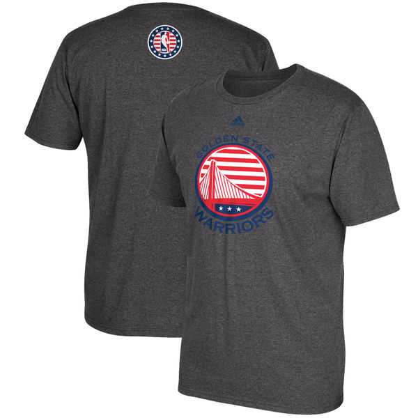 Men's Golden State Warriors Gray Hoops For Troops T-Shirt Men's Golden State Warriors Gray Hoops For Troops T-Shirt
