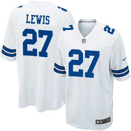 Men's Nike Dallas Cowboys #27 Jourdan Lewis White Game Road Jersey