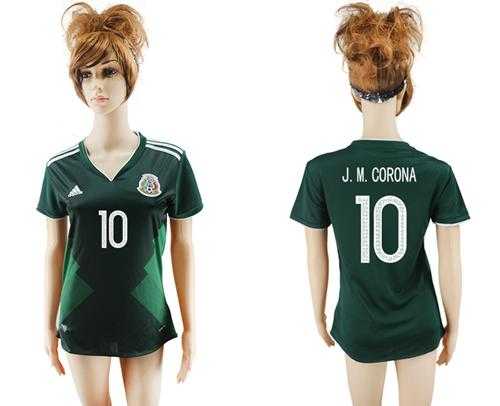 Mexico #10 J.M.Corona Home Soccer Country Jersey