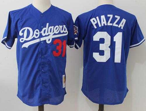 Mitchell And Ness 1997 Los Angeles Dodgers #31 Mike Piazza Blue Throwback Stitched MLB Jersey Mitchell And Ness 1997 Los Angeles Dodgers #31 Mike Piazza Blue Throwback Stitched MLB Jersey