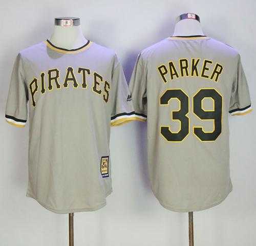 Mitchell And Ness Pittsburgh Pirates #39 Dave Parker Grey Throwback Stitched MLB Jersey