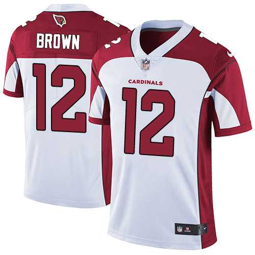 Nike Arizona Cardinals #12 John Brown White Men's Stitched NFL Vapor Untouchable Limited Jersey