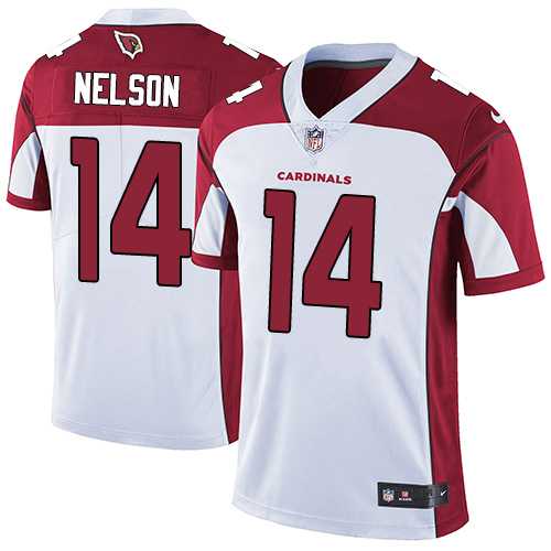Nike Arizona Cardinals #14 J.J. Nelson White Men's Stitched NFL Vapor Untouchable Limited Jersey
