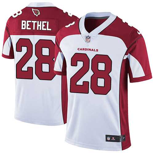 Nike Arizona Cardinals #28 Justin Bethel White Men's Stitched NFL Vapor Untouchable Limited Jersey