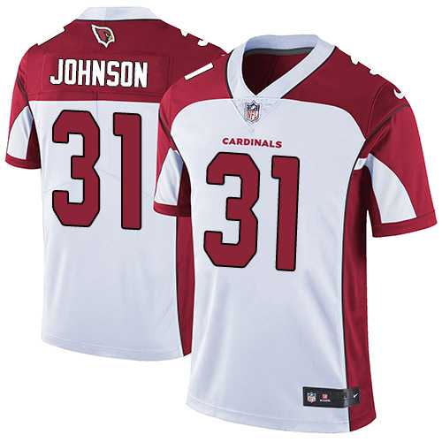 Nike Arizona Cardinals #31 David Johnson White Men's Stitched NFL Vapor Untouchable Limited Jersey