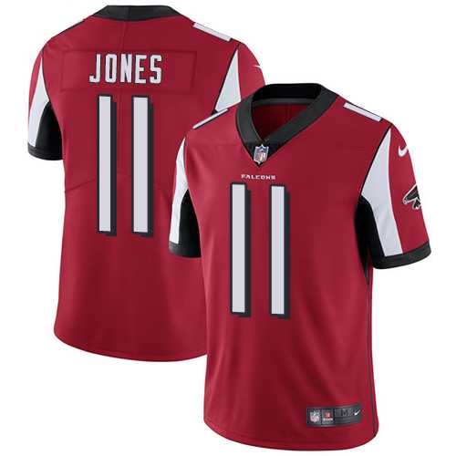 Nike Atlanta Falcons #11 Julio Jones Red Team Color Men's Stitched NFL Vapor Untouchable Limited Jersey