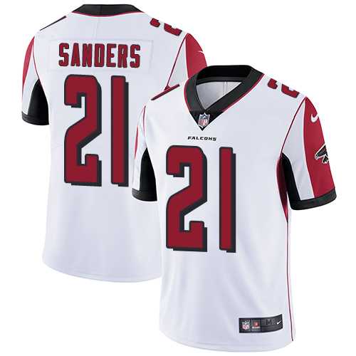 Nike Atlanta Falcons #21 Deion Sanders White Men's Stitched NFL Vapor Untouchable Limited Jersey