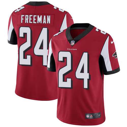 Nike Atlanta Falcons #24 Devonta Freeman Red Team Color Men's Stitched NFL Vapor Untouchable Limited Jersey