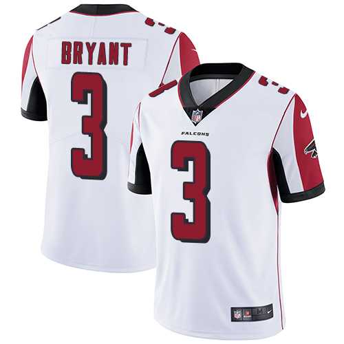 Nike Atlanta Falcons #3 Matt Bryant White Men's Stitched NFL Vapor Untouchable Limited Jersey