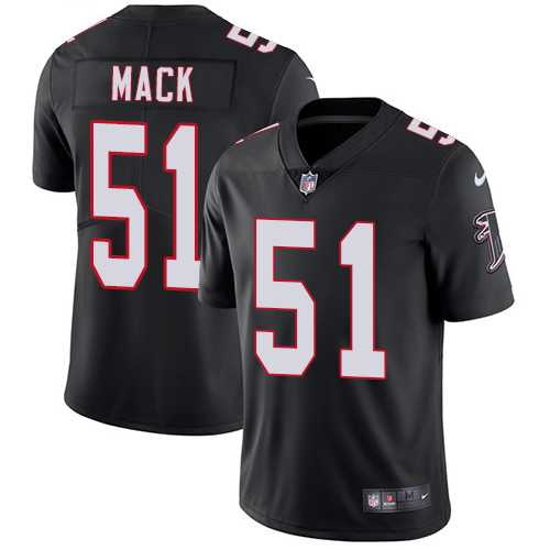 Nike Atlanta Falcons #51 Alex Mack Black Alternate Men's Stitched NFL Vapor Untouchable Limited Jersey