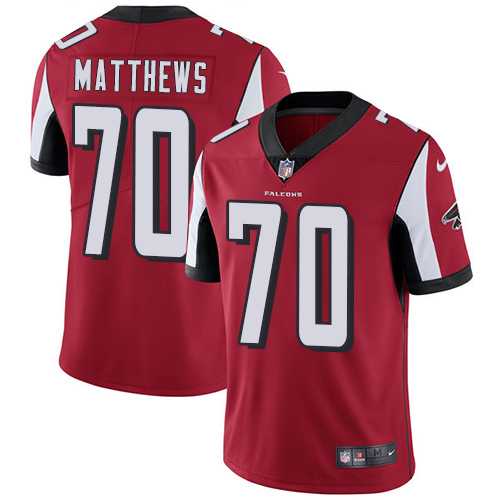 Nike Atlanta Falcons #70 Jake Matthews Red Team Color Men's Stitched NFL Vapor Untouchable Limited Jersey Nike Atlanta Falcons #70 Jake Matthews Red Team Color Men's Stitched NFL Vapor Untouchable Limited Jersey