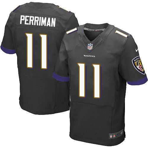 Nike Baltimore Ravens #11 Breshad Perriman Black Alternate Men's Stitched NFL New Elite Jersey