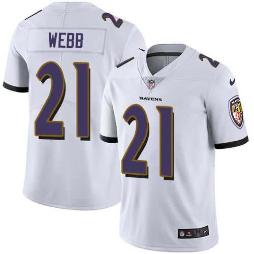 Nike Baltimore Ravens #21 Lardarius Webb White Men's Stitched NFL Vapor Untouchable Limited Jersey Nike Baltimore Ravens #21 Lardarius Webb White Men's Stitched NFL Vapor Untouchable Limited Jersey