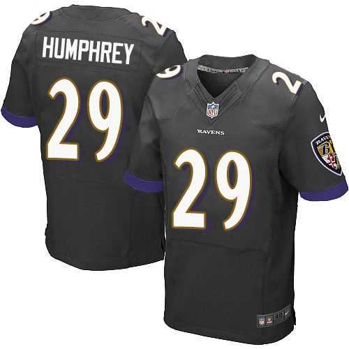 Nike Baltimore Ravens #29 Marlon Humphrey Black Alternate Men's Stitched NFL New Elite Jersey