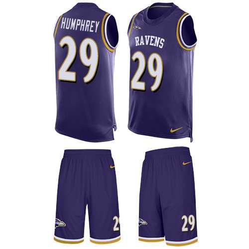 Nike Baltimore Ravens #29 Marlon Humphrey Purple Team Color Men's Stitched NFL Limited Tank Top Suit Jersey