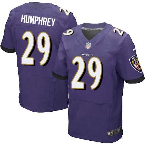 Nike Baltimore Ravens #29 Marlon Humphrey Purple Team Color Men's Stitched NFL New Elite Jersey