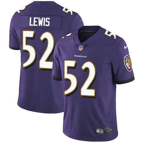 Nike Baltimore Ravens #52 Ray Lewis Purple Team Color Men's Stitched NFL Vapor Untouchable Limited Jersey Nike Baltimore Ravens #52 Ray Lewis Purple Team Color Men's Stitched NFL Vapor Untouchable Limited Jersey