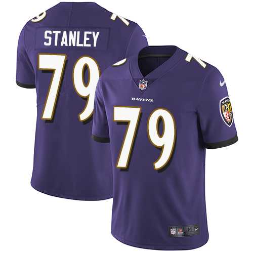 Nike Baltimore Ravens #79 Ronnie Stanley Purple Team Color Men's Stitched NFL Vapor Untouchable Limited Jersey Nike Baltimore Ravens #79 Ronnie Stanley Purple Team Color Men's Stitched NFL Vapor Untouchable Limited Jersey