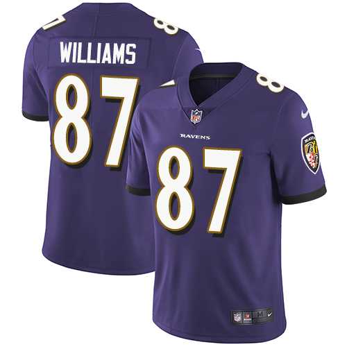 Nike Baltimore Ravens #87 Maxx Williams Purple Team Color Men's Stitched NFL Vapor Untouchable Limited Jersey Nike Baltimore Ravens #87 Maxx Williams Purple Team Color Men's Stitched NFL Vapor Untouchable Limited Jersey