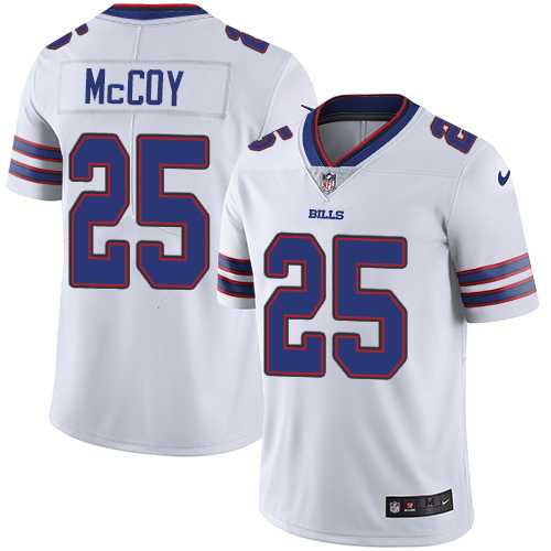 Nike Buffalo Bills #25 LeSean McCoy White Men's Stitched NFL Vapor Untouchable Limited Jersey