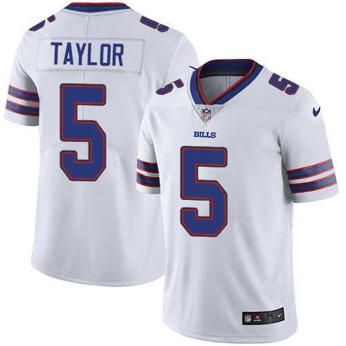 Nike Buffalo Bills #5 Tyrod Taylor White Men's Stitched NFL Vapor Untouchable Limited Jersey
