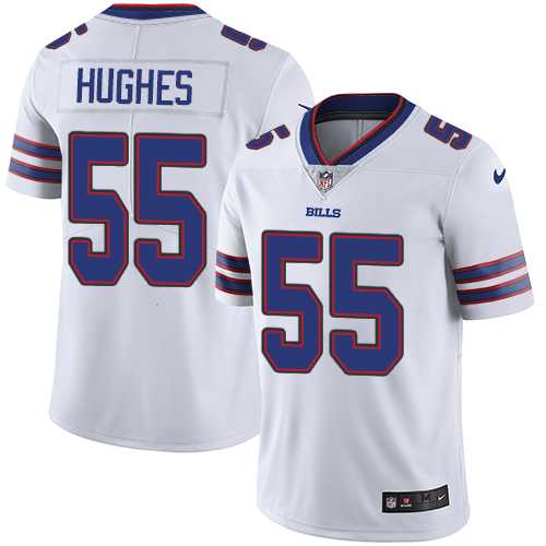 Nike Buffalo Bills #55 Jerry Hughes White Men's Stitched NFL Vapor Untouchable Limited Jersey